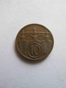 Чехословакия 10 гелеров 1934
