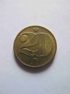 Чехословакия 20 гелеров 1989