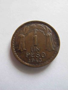 Чили 1 песо 1943
