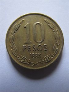 Чили 10 песо 1996