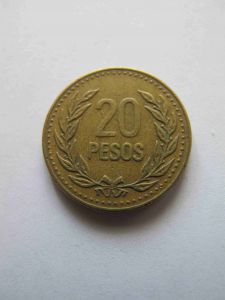 Колумбия 20 песо 1991