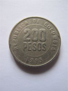 Колумбия 200 песо 1995