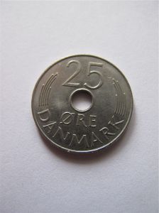 Дания 25 эре 1975