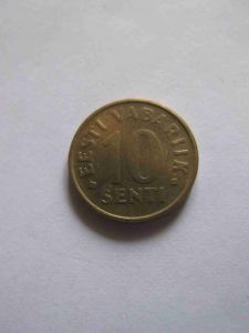 Эстония 10 сентов 1996