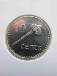 Монета Фиджи 10 центов 1999
