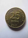 Монета Филиппины 25 сентимо 2001