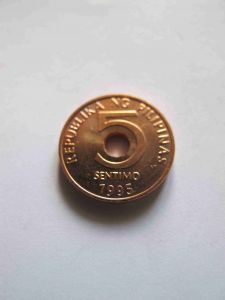 Филиппины 5 сентимо 1995