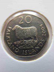 Фолклендские острова 20 пенсов 2004