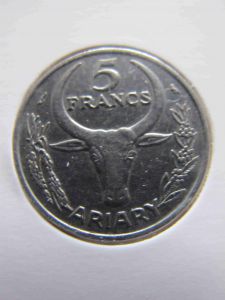 Мадагаскар 5 франков 1972