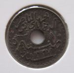 Монета Французский Тунис 10 сантимов 1919
