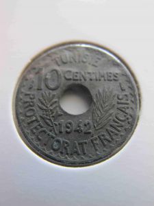 Французский Тунис 10 сантимов 1942