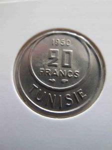 Французский Тунис 20 франков 1950