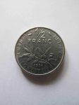 Монета Франция 1/2 франка 1971
