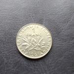 Монета Франция 1 франк 1961