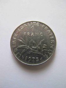 Франция 1 франк 1975