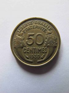 Франция 50 сантимов 1939