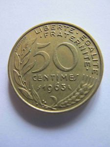 Франция 50 сантимов 1963
