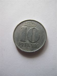 ГДР 10 пфеннигов 1963