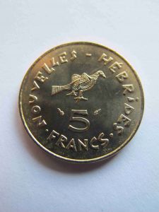 Новые Гебриды 5 франков 1979