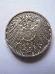 Монета Германия 1 марка 1910 D серебро
