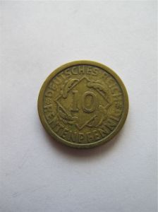 Германия 10 рентенпфеннигов 1924 A