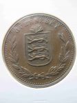 Монета Гернси 8 дублей 1938