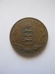Монета Гернси 8 дублей 1945