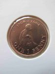 Монета Гибралтар 1 пенни 2004