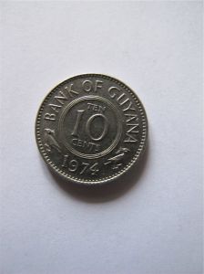 Гайана 10 центов 1974