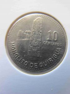 Гватемала 10 сентаво 1986