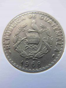 Гватемала 25 сентаво 1968