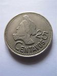 Монета Гватемала 25 сентаво 1987