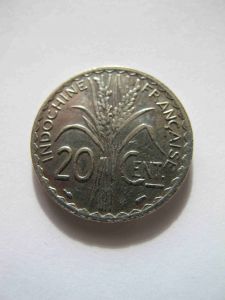 Французский Индокитай 20 центов 1939
