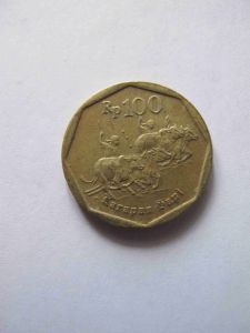 Индонезия 100 рупий 1998