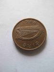 Монета Ирландия 1 пенни 1986