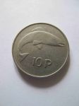 Монета Ирландия 10 пенсов 1976
