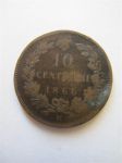 Монета Италия 10 чентезимо 1866