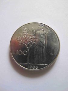 Италия 100 лир 1986
