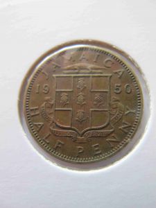 Ямайка 1/2 пенни 1950