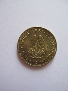 Монета Южная Африка 1/2 цента 1961 ЮАР