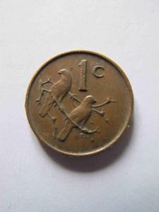 ЮАР 1 цент 1966 KM#65.2