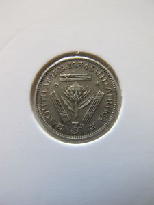 Южная Африка 3 пенса 1934 серебро