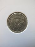 Монета Южная Африка  3 пенса 1934 серебро
