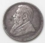 Монета Южная Африка - Трансвааль 6 пенсов 1893 Серебро