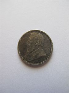 Трансвааль 6 пенсов 1896 Серебро