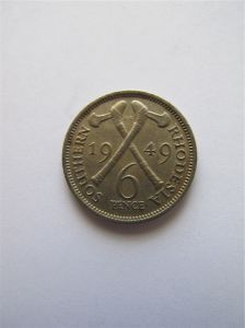 Южная Родезия 6 пенсов 1949