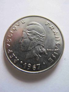 Новая Каледония 20 франков 1967