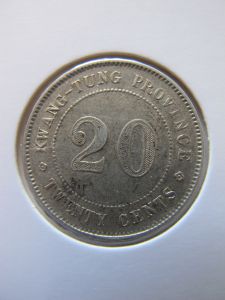 Кванг-Тунг  20 центов 1912-1924 серебро