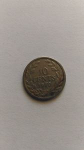 Либерия 10 центов 1970