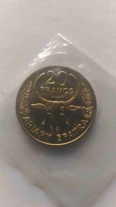 Мадагаскар 20 франков 1970 ESSAI